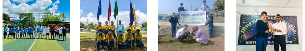 Students planting trees